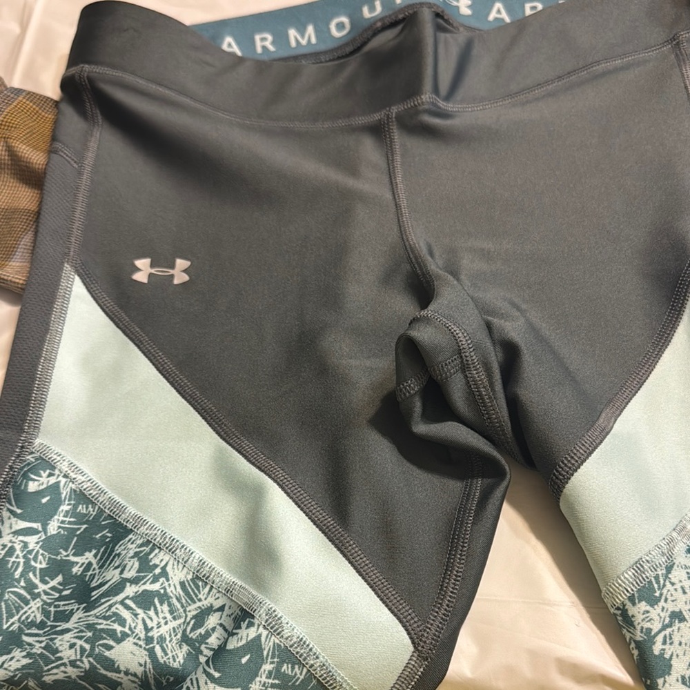 Under Armour Gray and Mint Leggings